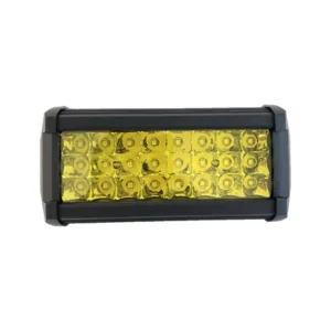 faro neblinero de trabajo, barra luz 24 led 12 36v 72w 17 cm luz amarilla
