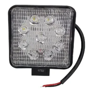 faro de trabajo cuadrado 09 led 12 36v 27w luz clara (jr 06)
