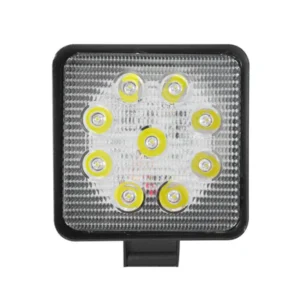 faro de trabajo cuadrado base delgada 9 luz led 27w 12/24v blanco prunuz