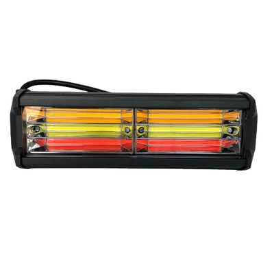 faro barra led 9.5" (144w 9 32v) tricolor/blanco, Ámbar, rojo faro barra led 9.5" (144w 9 32v) tricolor/blanco, Ámbar, rojo