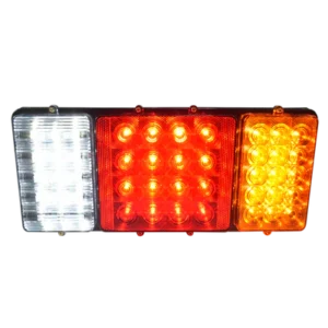 faro posterior universal pesado luz led ambar, rojo y blanco 12/24v sd2003a