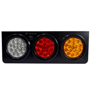 faro posterior base metalica luz led tricolor 12/24v