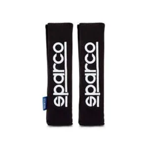 protector de cinturon 2 piezas color negro spc 1206cb sparco