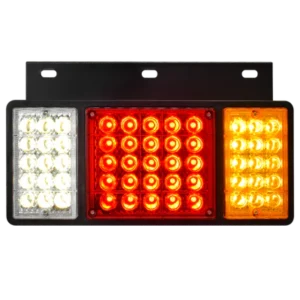 faro posterior tricolor base metalica negra modelo tricolor 12v/24v hb