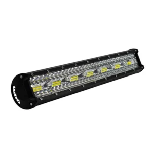 faro de trabajo barra recta 50cm 420w luz led dual + flash blanco/amarillo lf 420w