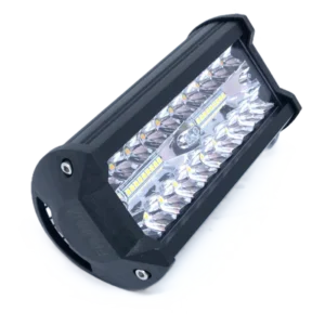 faro de trabajo, barra luz 40 led (jr g 120) flash blanco/amarilla jr