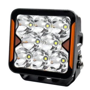 faro de trabajo cuadrado led force 4” 40w off road blanco contorno ambar gpc