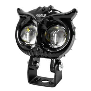faro explorador buho negro mini 2 lupa led dual amarillo + blanco 12/24v prunuz
