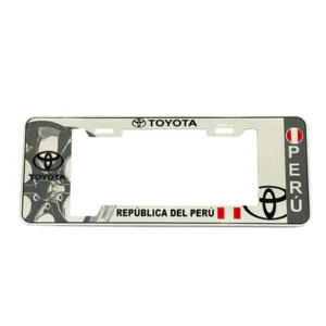 porta placa para vehículos plástico modelo toyota