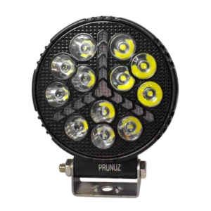faro de trabajo cuadrado dlr ambar 14 luz led 42w blanco