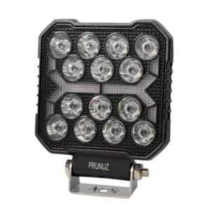 faro de trabajo cuadrado dlr ambar 12 luz led 36w blanco