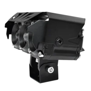 faro explorador barra 3 lupa led dual amarillo + blanco 12/24v ventilador prunuz