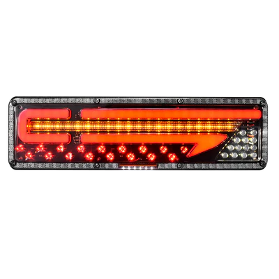 faro posterior modelo punta flecha tricolor 12v/24v hb faro posterior modelo punta flecha tricolor 12v/24v hb