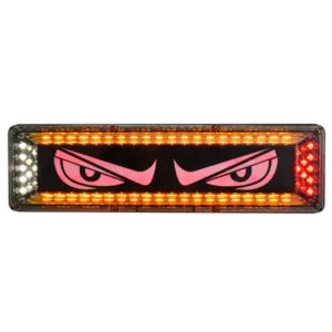 faro posterior modelo devil’s eyes tricolor 12v/24v hb