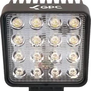 faro de trabajo cuadrado 16 led 10 30v 48w gpc